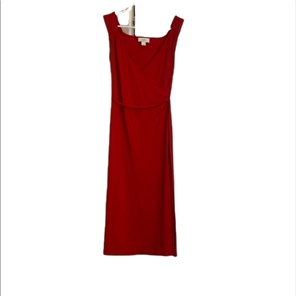 Ann Taylor loft red beautiful dress